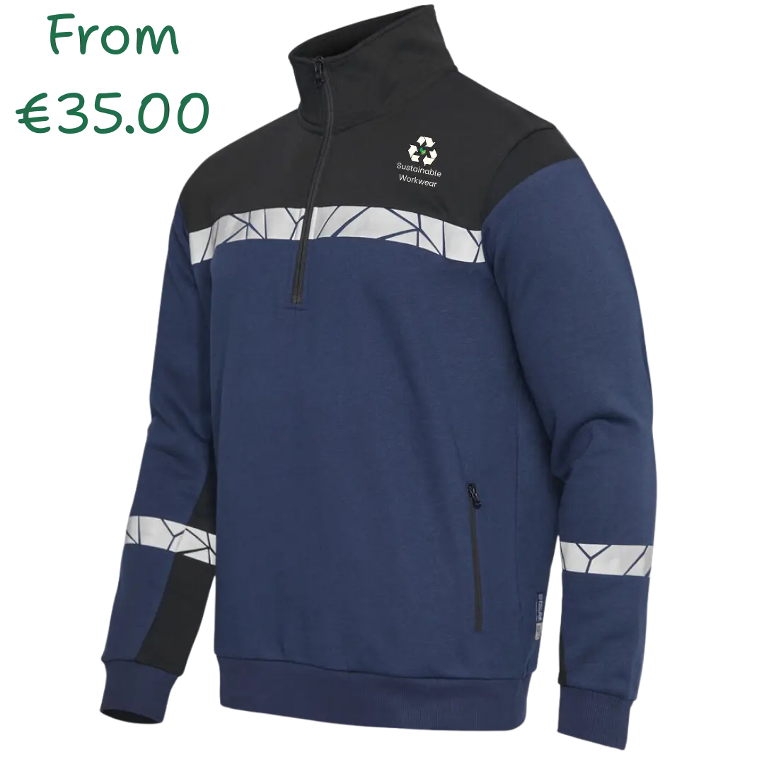 Recycled and Organic Hi-Viz Sweatshirt Ireland