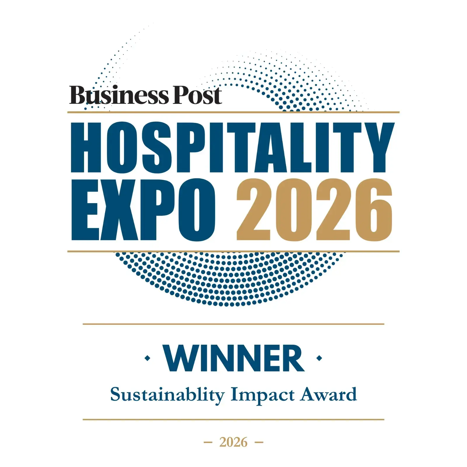 Sustainable Workwear winner of the Sustainability Impact Award at the Business Post Hospitality Expo 2026