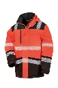 [R475X] Result Safeguard Printable softshell safety coat (Fluorescent Orange-Black, S).webp