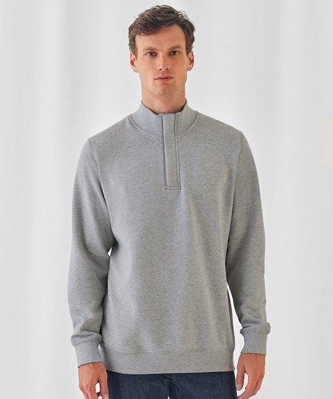 B&C ID.004 ¼ zip Sweatshirt  BA406