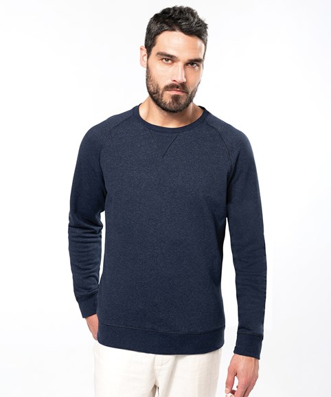 Organic Crew-neck Raglan Sleeve Sweatshirt KB480