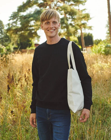 Tiger Cotton Shopping Bag w. Long Handles T90014 