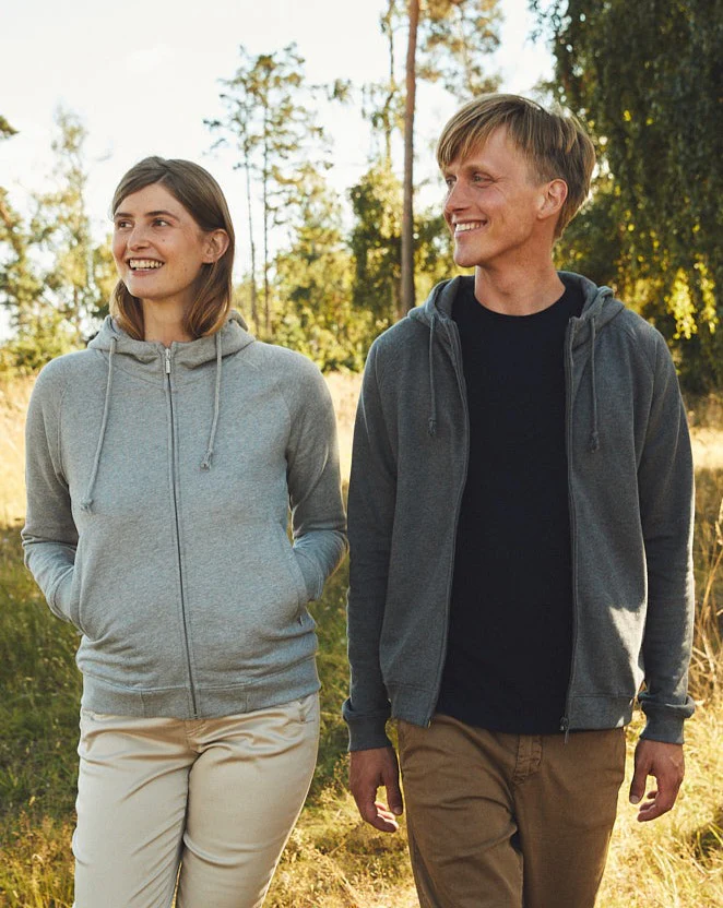 Unisex Hoodie w. Hidden Zip O63401