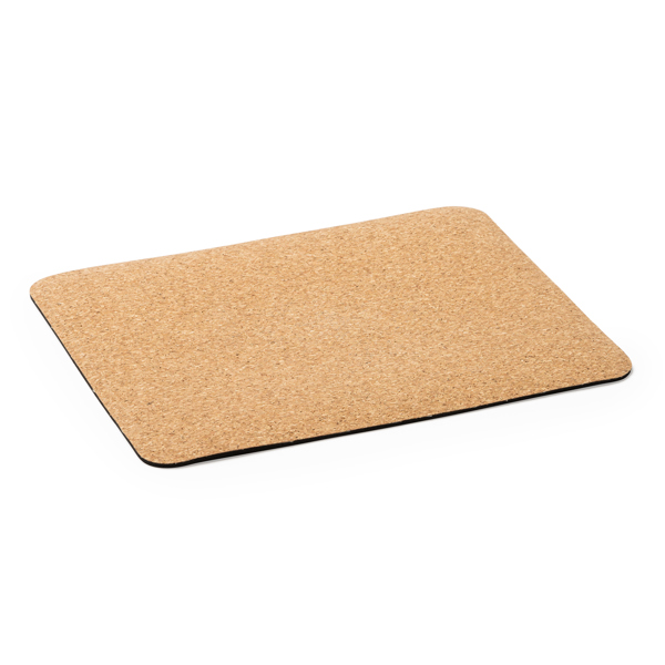 Eco-friendly mouse pad, natural cork surface, non-slip base. AL2993