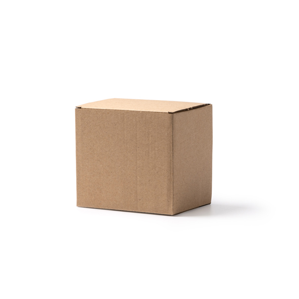 The presentation box designed for mugs made of recycled corrugated cardboard.