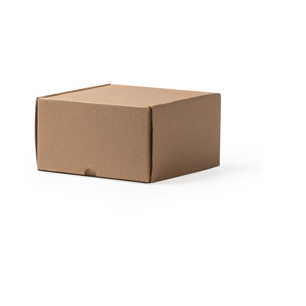 The presentation box designed for mugs made of recycled corrugated cardboard.