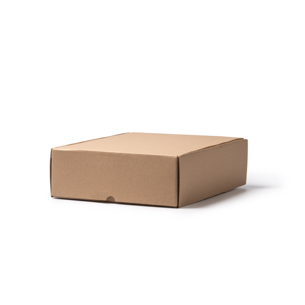 The presentation box designed for mugs made of recycled corrugated cardboard.