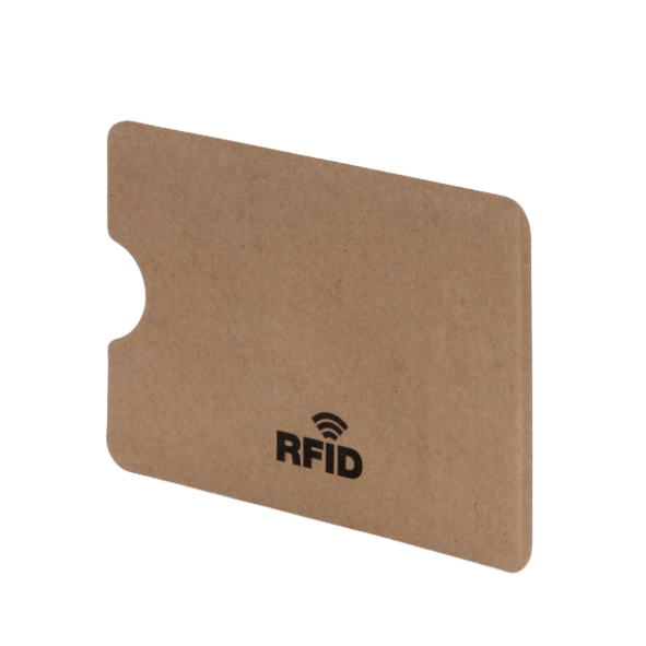 RFID card sleeve in recycled paper.