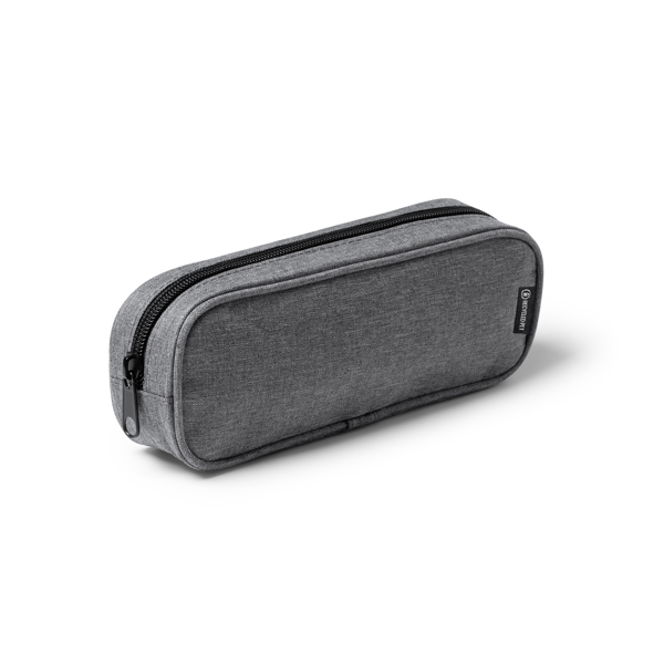 Pencil case in 300D RPET polyester with zipper fastening.