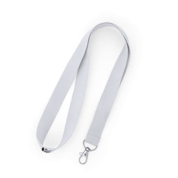 RPET lanyard with carabiner.