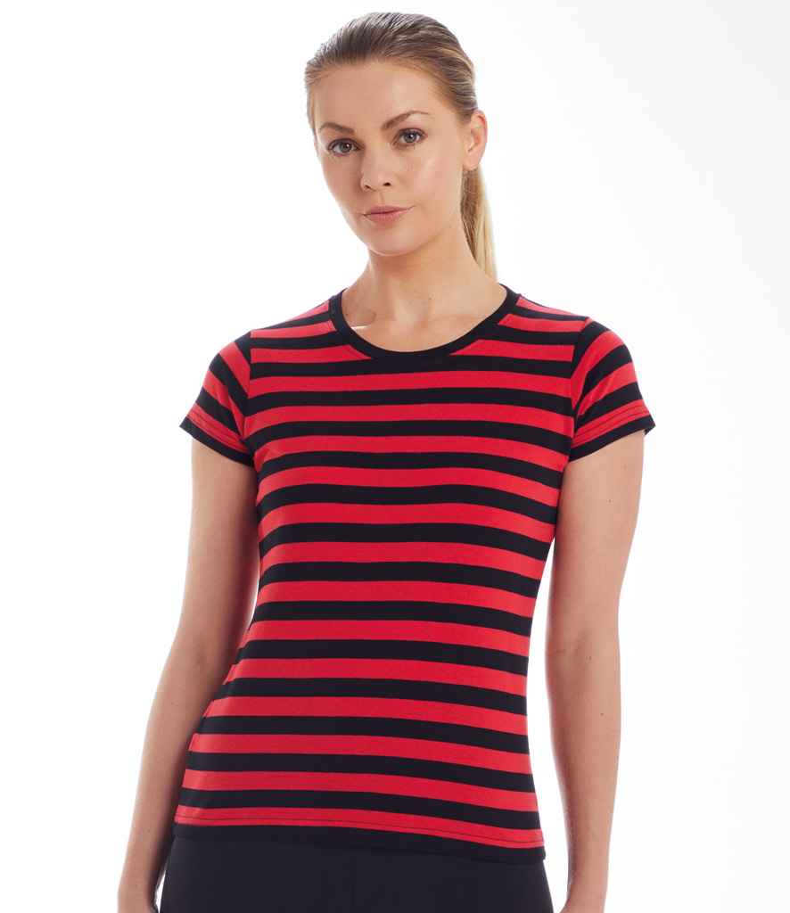 Mantis Ladies Stripy T-Shirt M110S