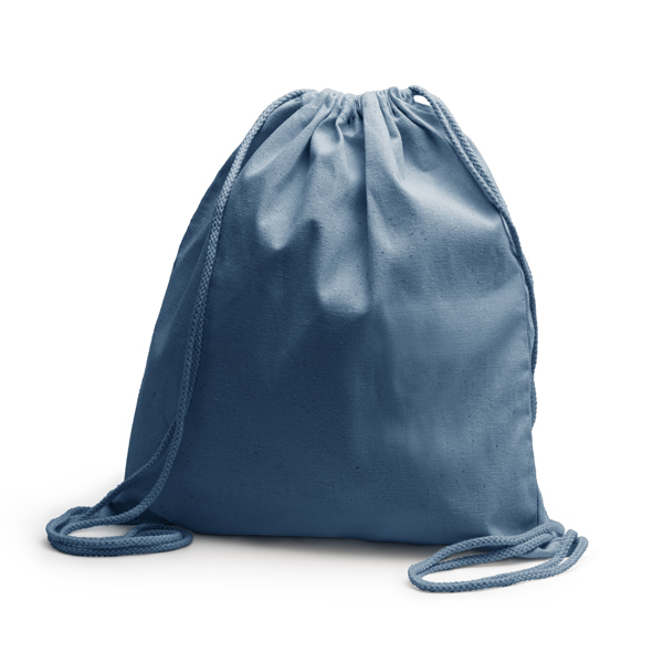Drawstring bag in 100% hemp fabric (200 gsm), with matching strings.