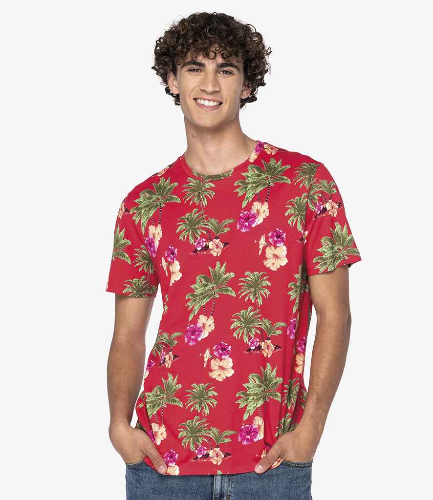 Native Spirit Tropical Print T-Shirt NS350