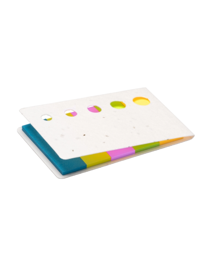 Recycled Degradable Seeded Paper Notepad. 
