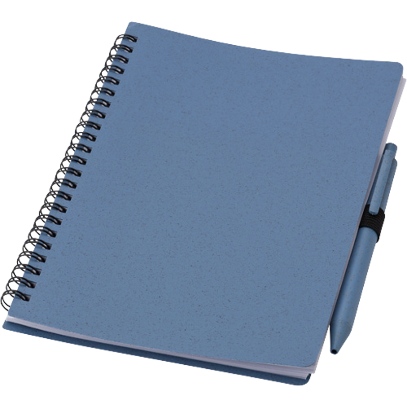 Wheat straw notebook with pen (A5)