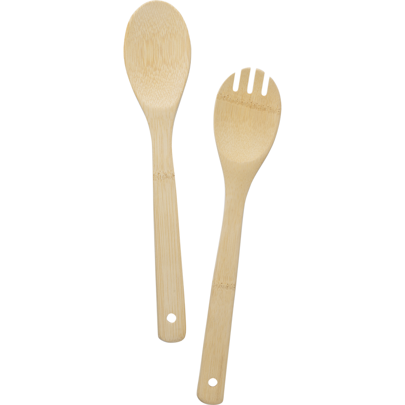 Bamboo salad cutlery