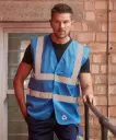 Recycled Open Mesh Hi-Viz Waistcoat 