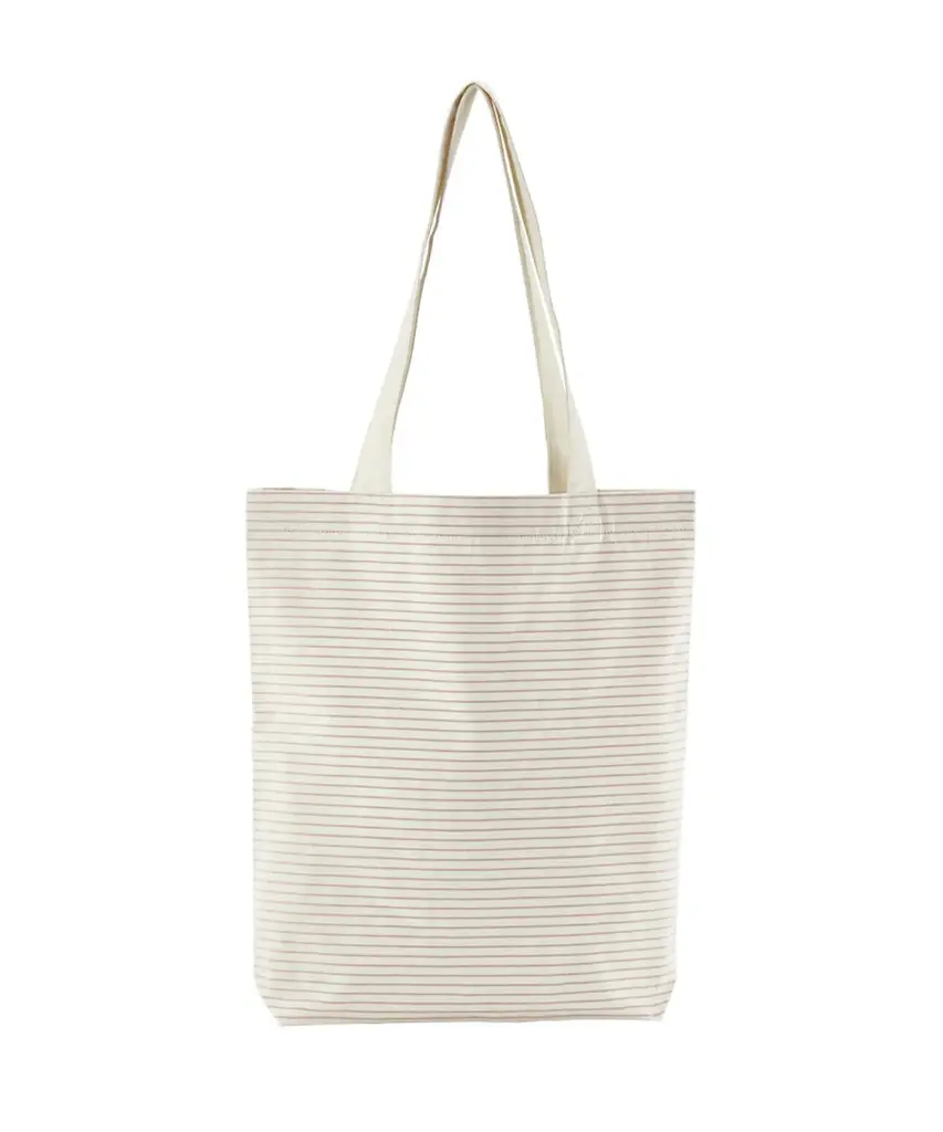 Organic Cotton Striped Tote