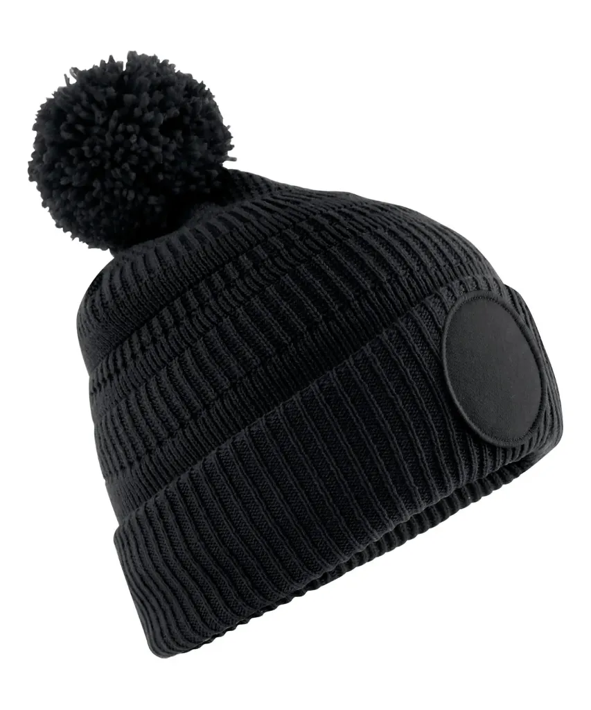 Pom Pom Beanie | Fan Patch | Recycled ♻️