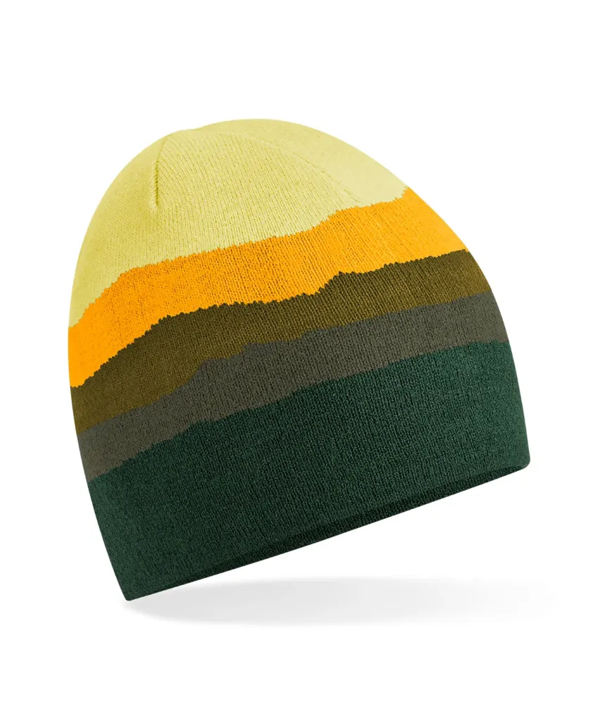 Pull-on Beanie | Mountain Peaks | Recycled