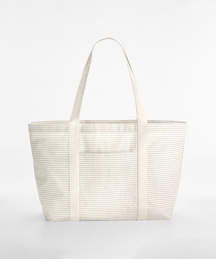 Striped Organic Cotton shopper WM255