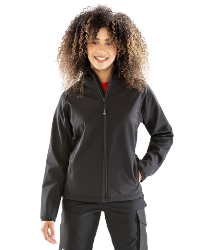 Ladies Recycled 3-layer Hooded Softshell♻️ 