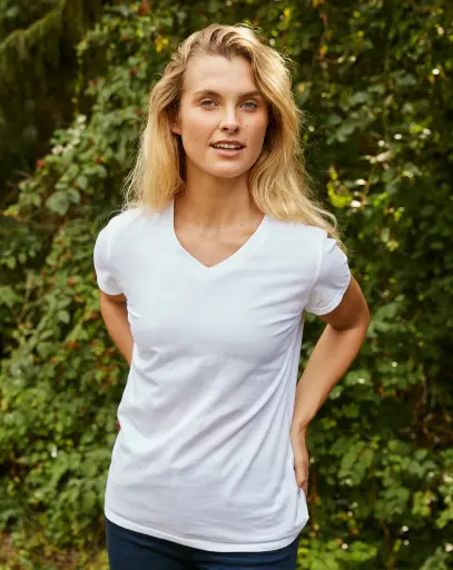 Ladies V-neck Tee 