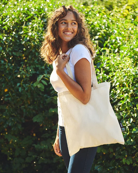 Tote Bag | Long Handles | Organic Fairtrade Cotton🌱 