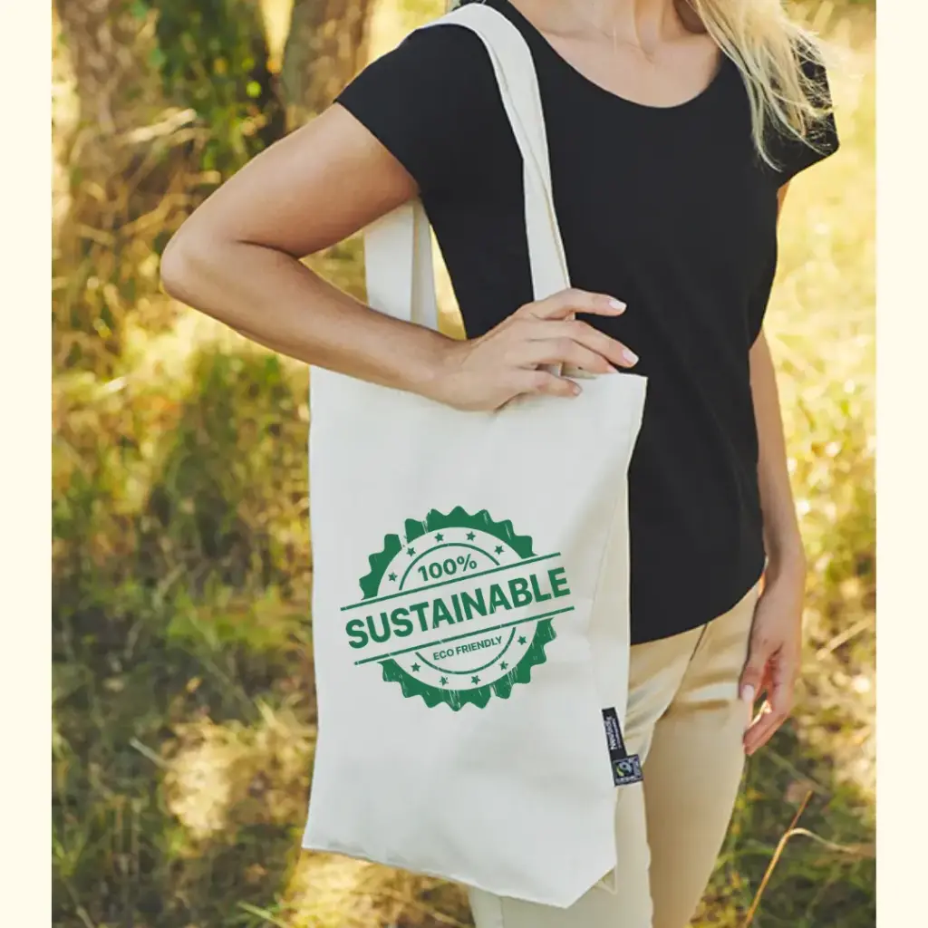 Twill Tote | Long Handles | Fairtrade Organic 🌱  