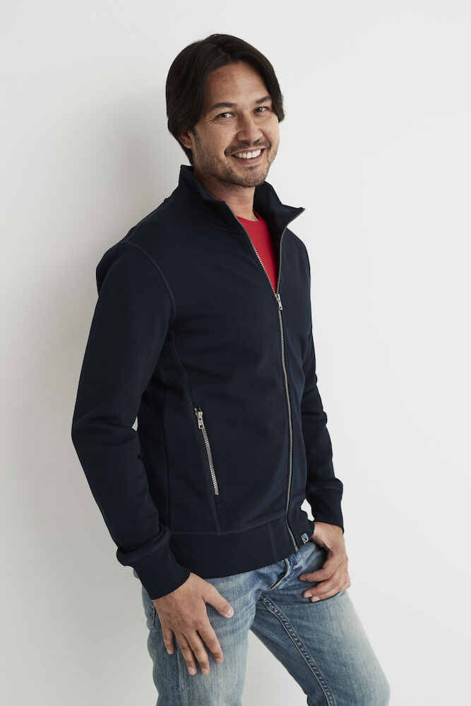 French Terry Full Zip Collar Sweatshirt 141512
