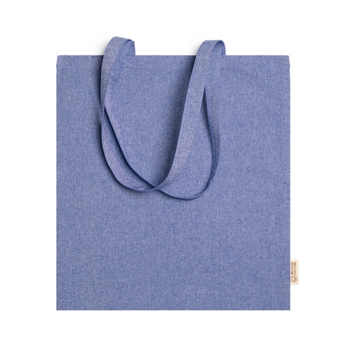 [BO7162] 100% recycled cotton bag in heather finish with 70 cm long handles. 120 gsm.