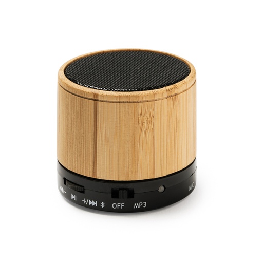 [BS3306] Bluetooth Wireless Speaker with Bamboo Body. Made with FM radio function, hands-free, Micro SD card slot.