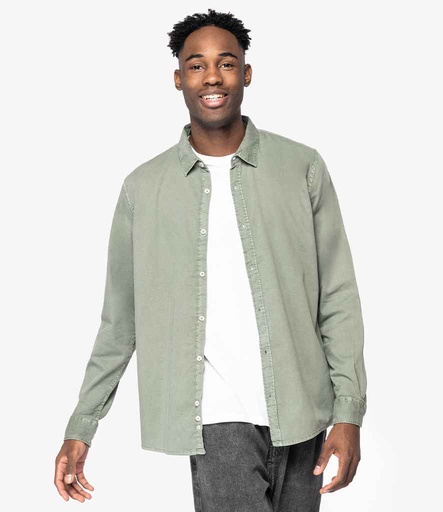 Washed Long Sleeve Shirt NS502