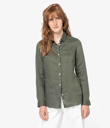 Long Sleeve Linen Shirt NS505