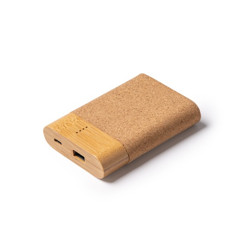 [PB1211] The 5000mAh external battery with a cork and bamboo body.