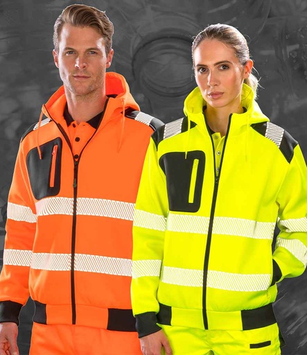 Result Genuine Recycled Safety Zip Hoodie RS503