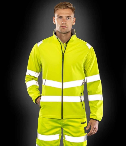 Result Genuine Recycled Printable Safety Soft Shell Jacket RS505