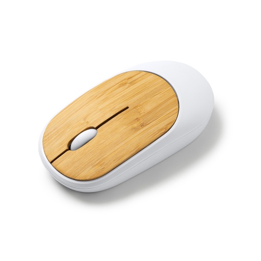 [RT3049] Wireless mouse in bamboo and recycled ABS with precision optical sensor.