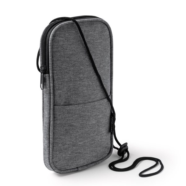Mobile pouch in RPET polyester.