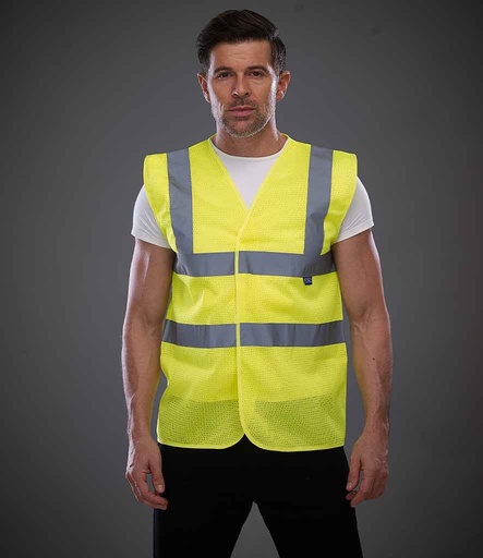Open Mesh Hi Viz Waistcoat 