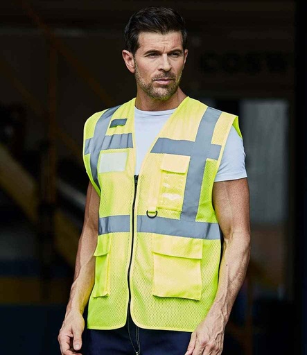 Hi-Vis Mesh Exec Waistcoat 