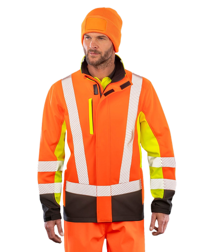 Recycled 3-layer 3-tone Safety Softshell