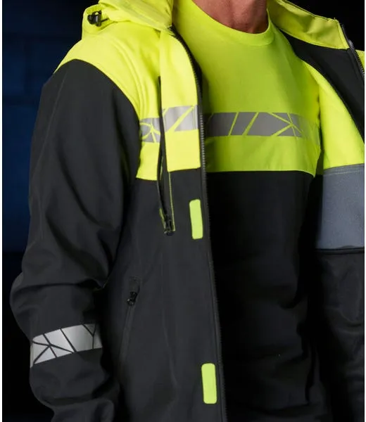 Hi-Vis Softshell Jacket | Men's | Sustainable ♻️
