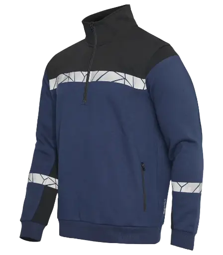 Hi-Vis Men's 1/2 Zip Sweatshirt♻️