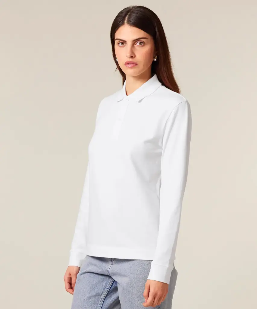 Long Sleeve Polo | Unisex | Organic Cotton