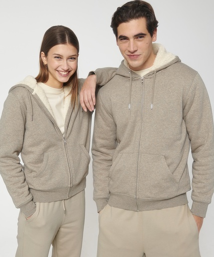 Unisex Sherpa Zip-thru Hoodie 