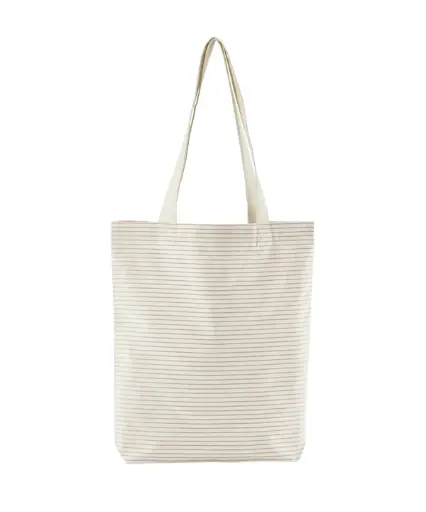 Organic Cotton Striped Tote