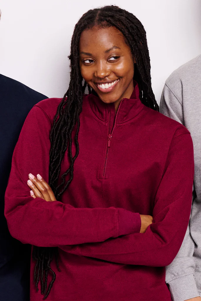1/4 Zip Sweatshirt | Unisex | Fairtrade Cotton 🌿