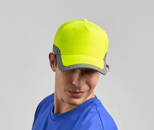 High-Visibility 5-Panel Baseball Cap♻️
