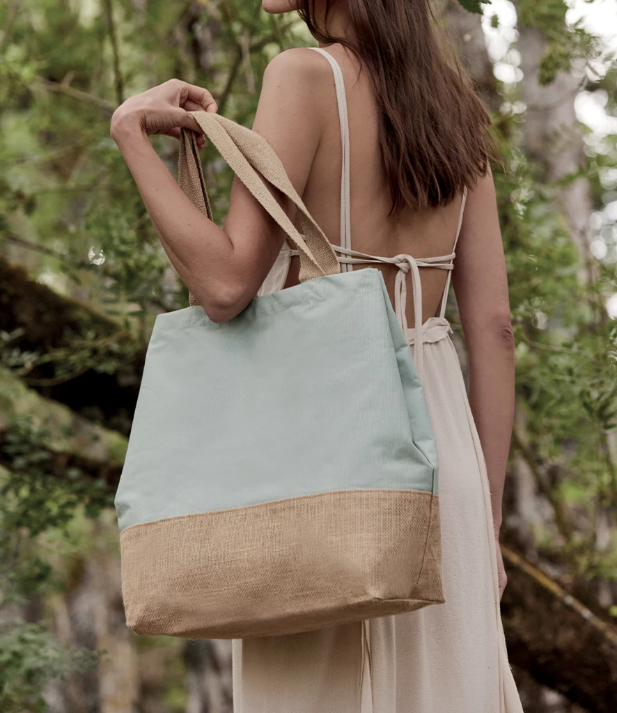 Hold-All Shopper | Canvas & Jute🌿